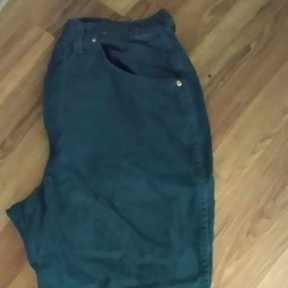 Vintage forest green juniors chic pulling pants